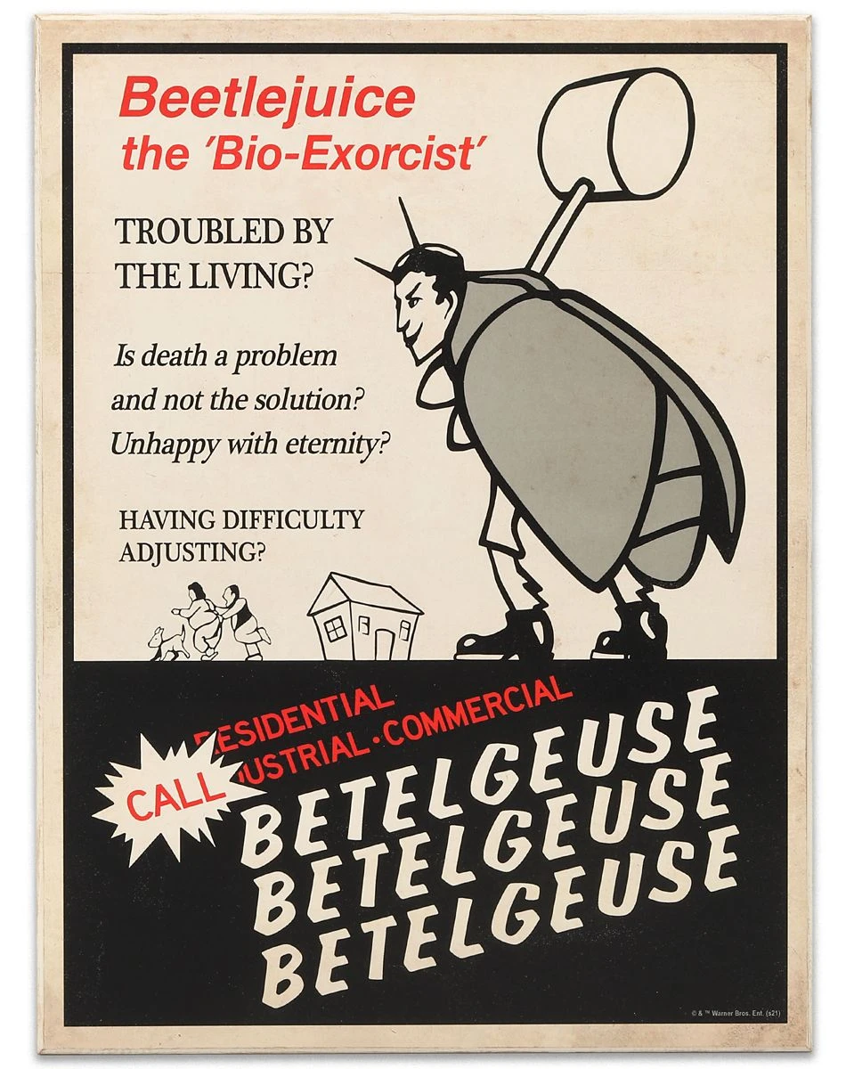 Spirit Halloween Advertisement Beetlejuice Sign 3 Spirit Halloween Advertisement Beetlejuice Sign