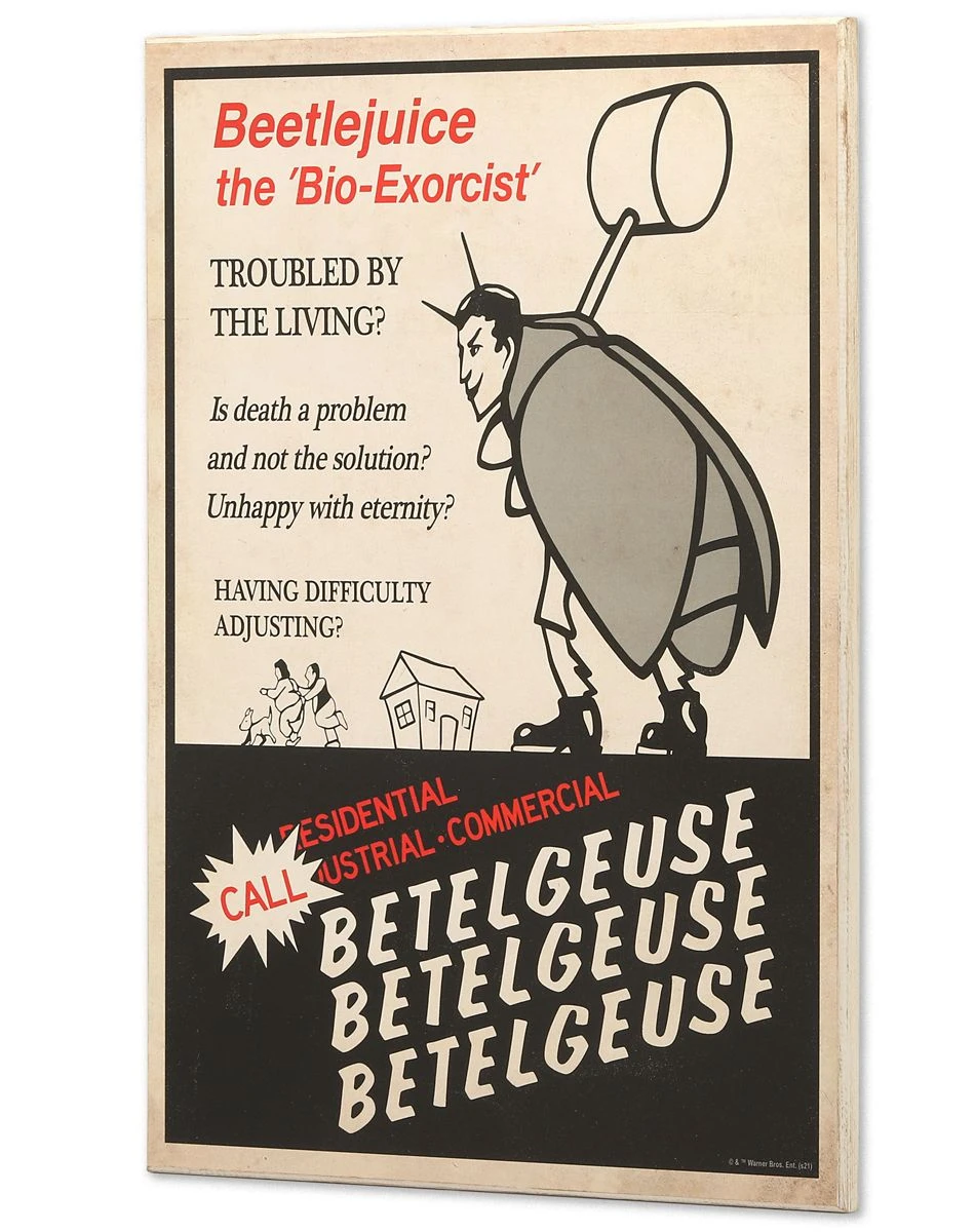 Spirit Halloween Advertisement Beetlejuice Sign 4 Spirit Halloween Advertisement Beetlejuice Sign - Image 2