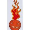 Spirit Halloween Flaming Pumpkin Decal - Trick 'r Treat -MELONHALLOW Sales 01518752 a