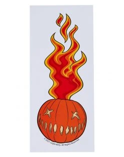 Spirit Halloween Flaming Pumpkin Decal - Trick 'r Treat