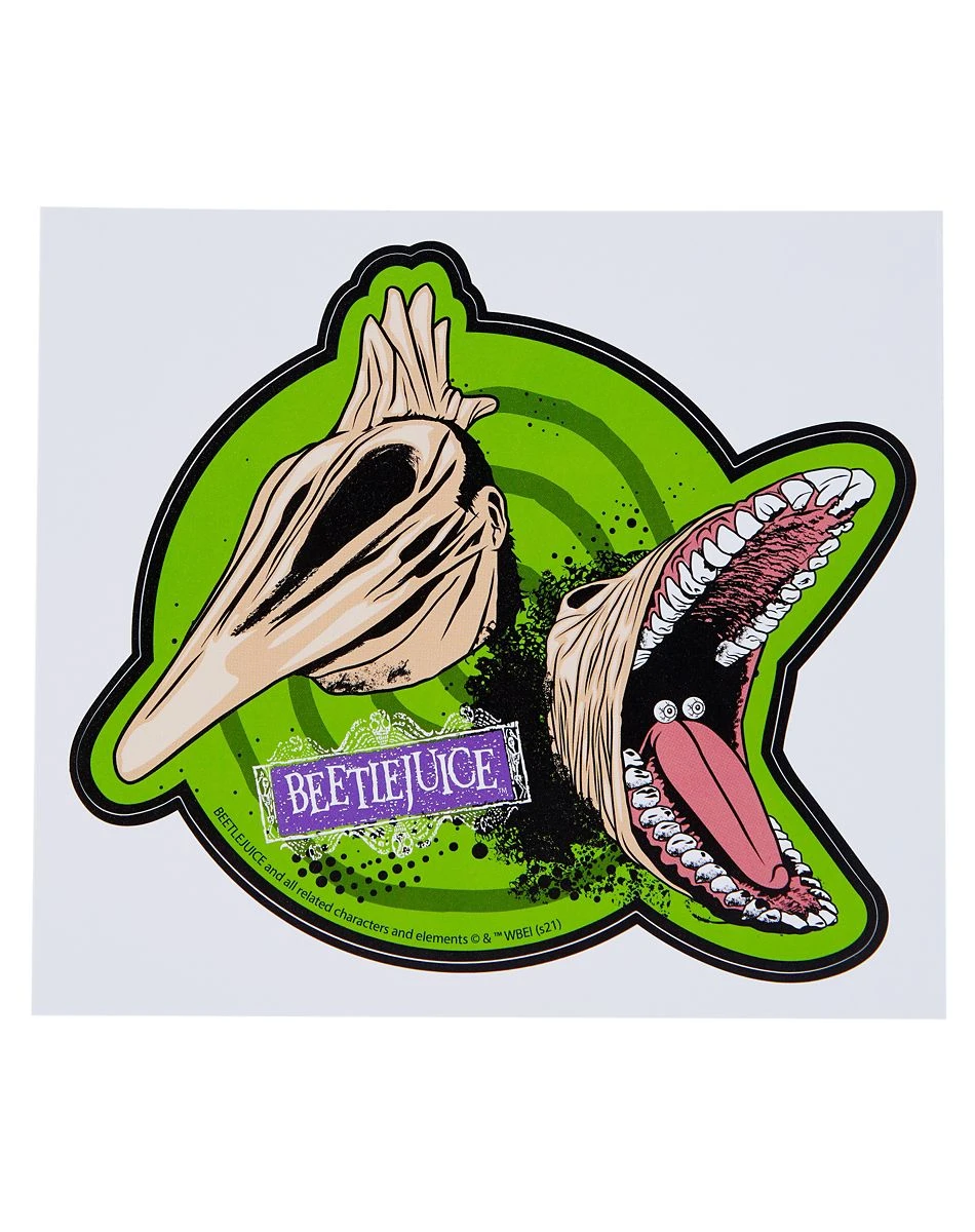 Spirit Halloween Adam and Barbara Maitland Decal - Beetlejuice 3 Spirit Halloween Adam and Barbara Maitland Decal - Beetlejuice