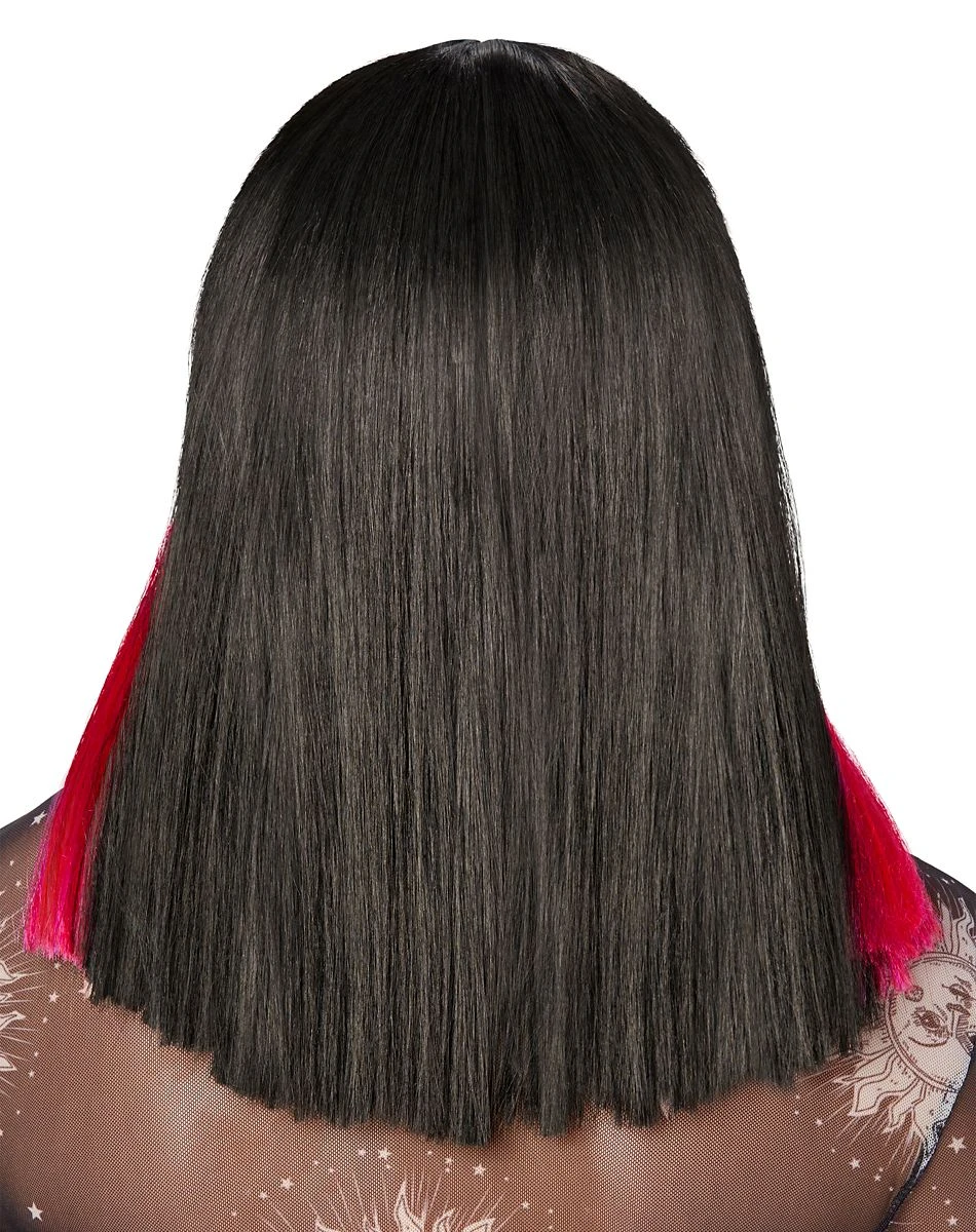 Spirit Halloween Pink and Black Money Piece Wig 4 Spirit Halloween Pink and Black Money Piece Wig - Image 2
