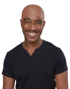 Spirit Halloween Dark Brown Bald Cap