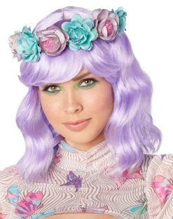 Spirit Halloween Lavender Beach Waves Wig