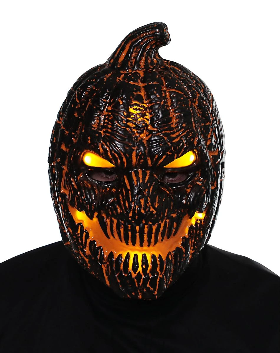 Spirit Halloween Kids Light-Up Pumpkin Half Mask 3 Spirit Halloween Kids Light-Up Pumpkin Half Mask