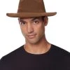 Spirit Halloween Brown Fedora 1 Spirit Halloween Brown Fedora -MELONHALLOW Sales 01525799 a