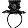 Spirit Halloween Black Gothic Mini Hat Headband 1 Spirit Halloween Black Gothic Mini Hat Headband -MELONHALLOW Sales 01525823 a