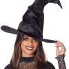Spirit Halloween Black Crooked Witch Hat -MELONHALLOW Sales 01527159 a