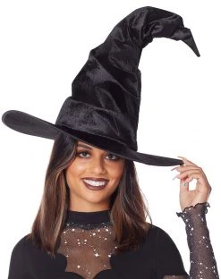 Spirit Halloween Black Crooked Witch Hat