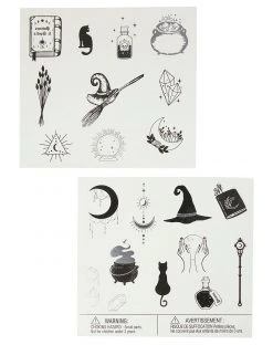 Spirit Halloween Kids Sorceress Temporary Tattoos