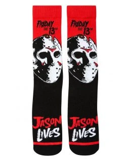 Spirit Halloween Jason Lives Crew Socks - Friday the 13th