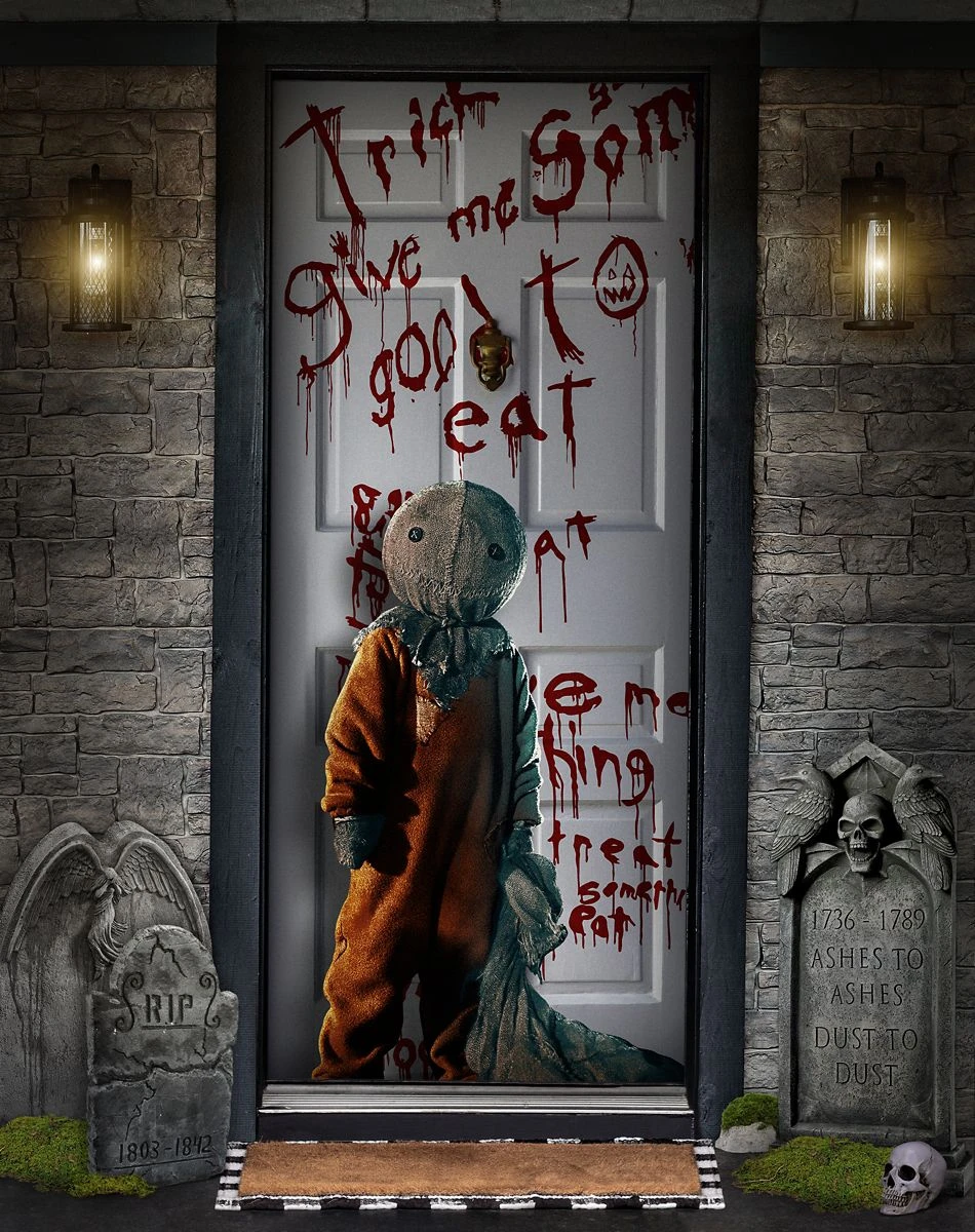 Spirit Halloween Sam Door Cover – Trick ‘r Treat 3 Spirit Halloween Sam Door Cover – Trick ‘r Treat