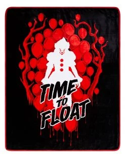 Spirit Halloween Pennywise Reversible Fleece Blanket - It