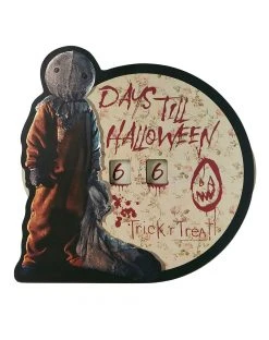 Spirit Halloween Sam Countdown to Halloween Sign - Trick 'r Treat