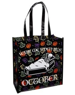 Spirit Halloween Wake Me When It's October Tote Bag