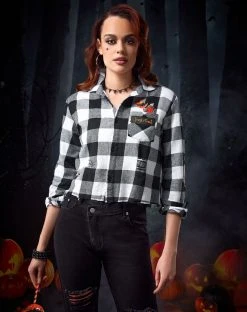 Spirit Halloween Adult Flannel Shirt - Trick 'r Treat