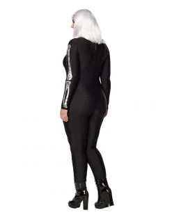 Spirit Halloween Adult Skeleton Catsuit -MELONHALLOW Sales 01533561 b