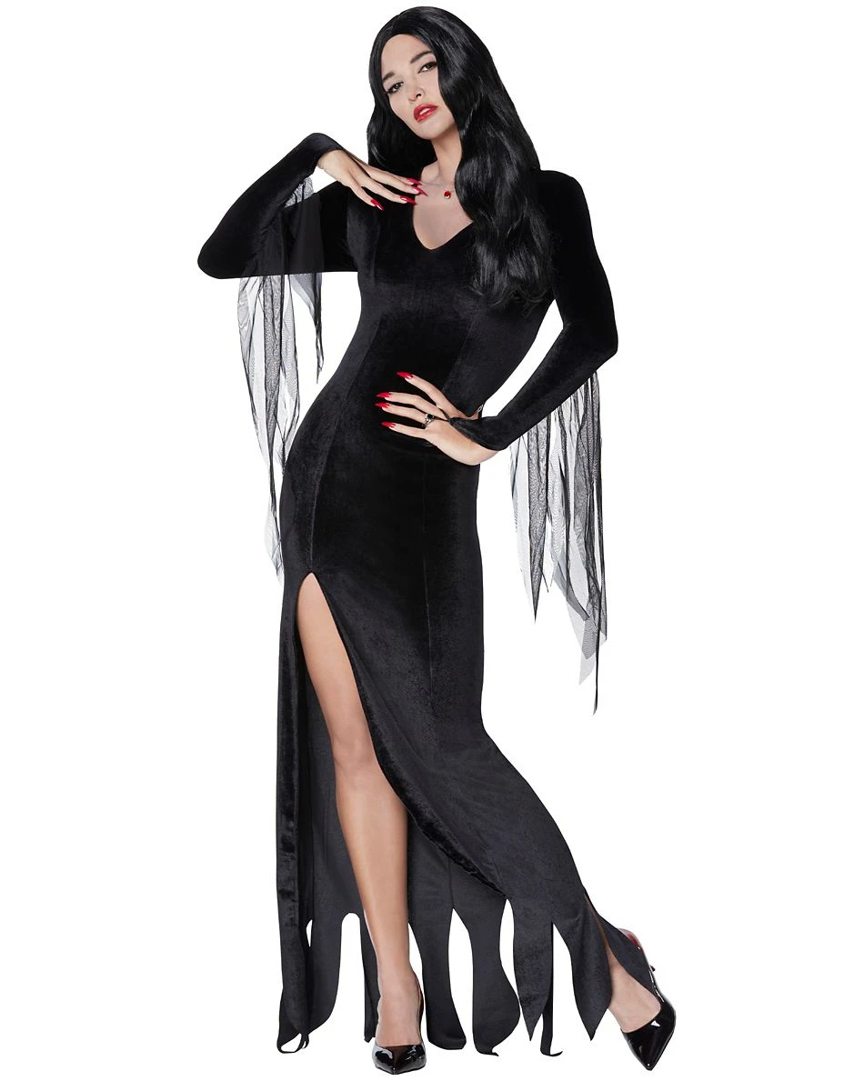 Spirit Halloween Adult Morticia Addams Costume - The Addams Family 3 Spirit Halloween Adult Morticia Addams Costume - The Addams Family