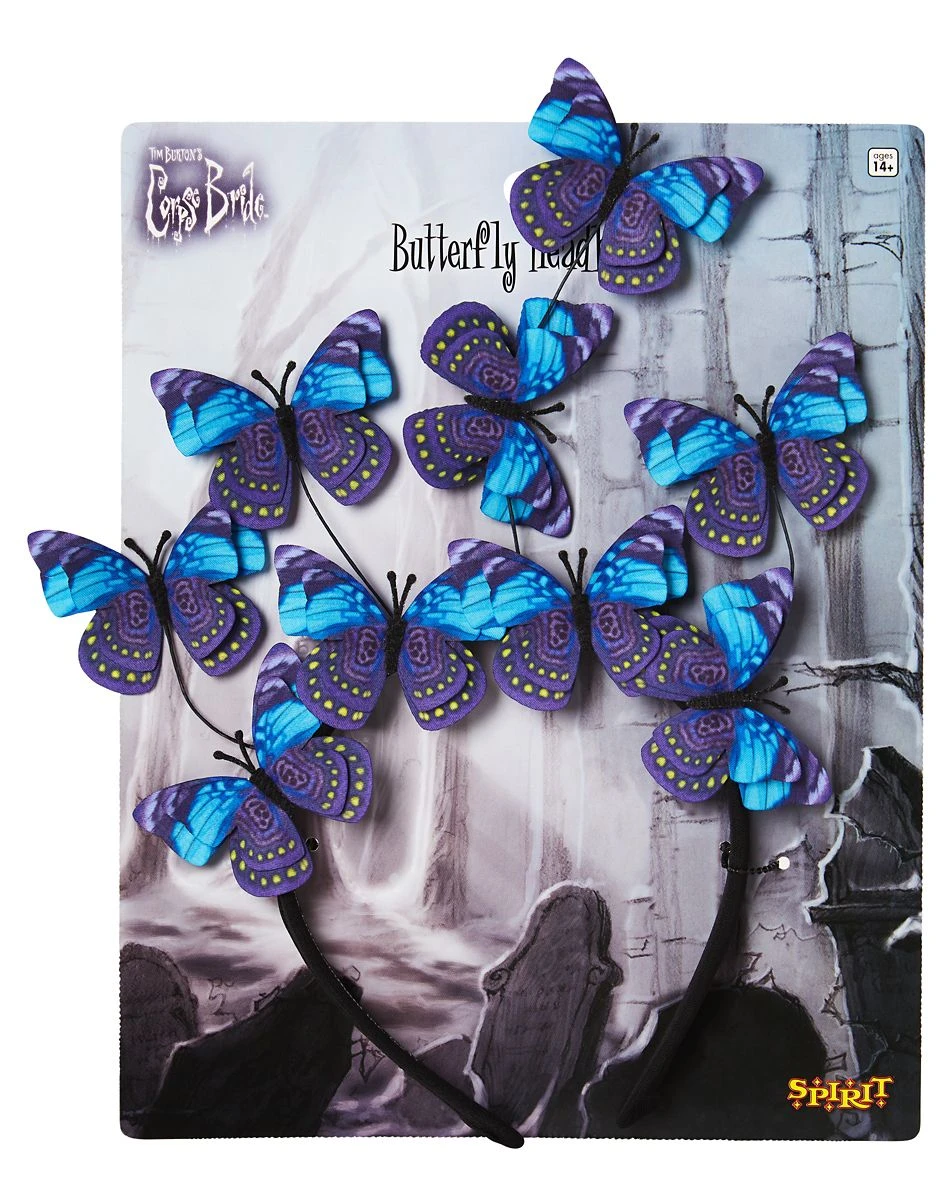 Spirit Halloween Corpse Bride Butterfly Headband 5 Spirit Halloween Corpse Bride Butterfly Headband - Image 3