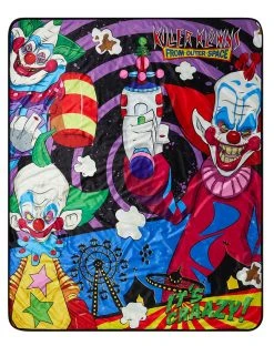 Spirit Halloween Killer Klowns from Outer Space Sherpa Fleece Blanket