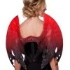 Spirit Halloween Red and Black Glitter Devil Wings 1 Spirit Halloween Red and Black Glitter Devil Wings -MELONHALLOW Sales 01536986 a