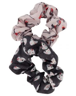 Spirit Halloween Friday the 13th Scrunchies and Temporary Tattoos