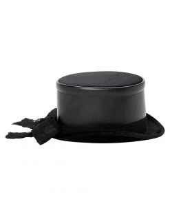 Spirit Halloween Black Gothic Top Hat -MELONHALLOW Sales 01542570 d