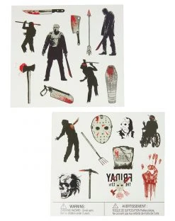 Spirit Halloween Friday the 13th Temporary Tattoos