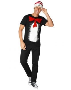 Spirit Halloween Adult Cat in the Hat Costume Kit - Dr. Seuss