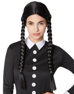Spirit Halloween Adult Wednesday Addams Wig - The Addams Family