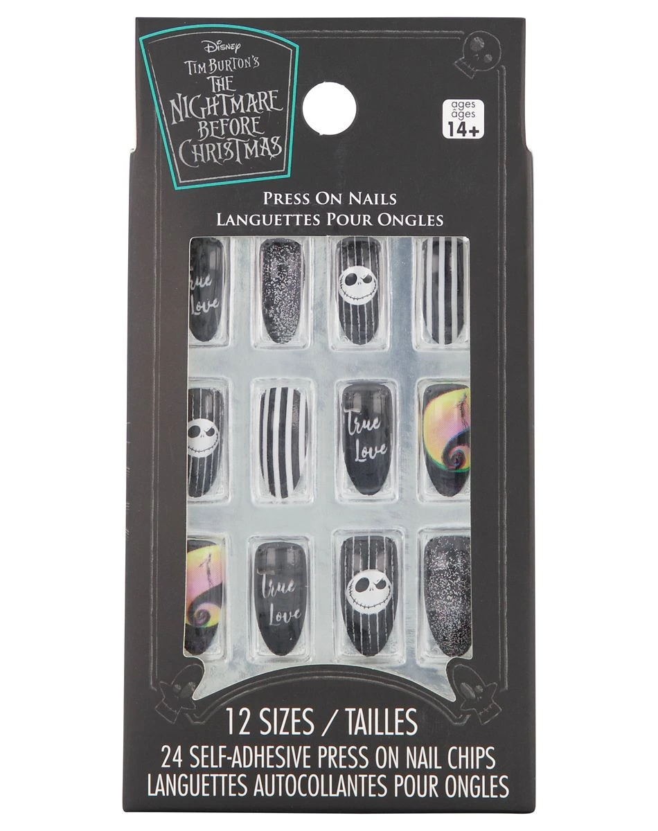 Spirit Halloween Jack Skellington Press On Nails - The Nightmare Before Christmas 4 Spirit Halloween Jack Skellington Press On Nails - The Nightmare Before Christmas - Image 2