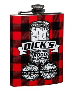 Spirit Halloween Dick's Morning Wood Service Flask