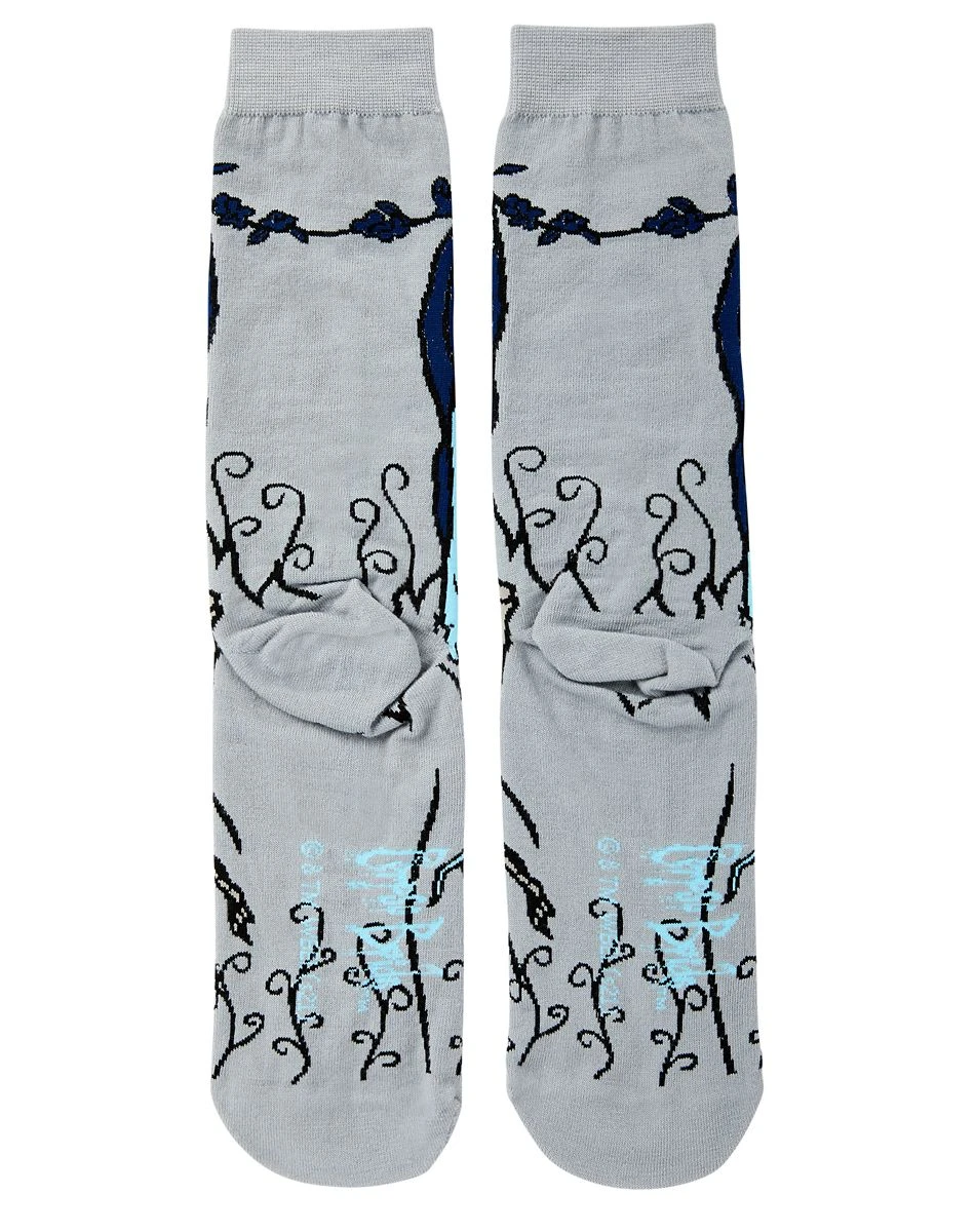 Spirit Halloween 360 Corpse Bride Crew Socks 4 Spirit Halloween 360 Corpse Bride Crew Socks - Image 2