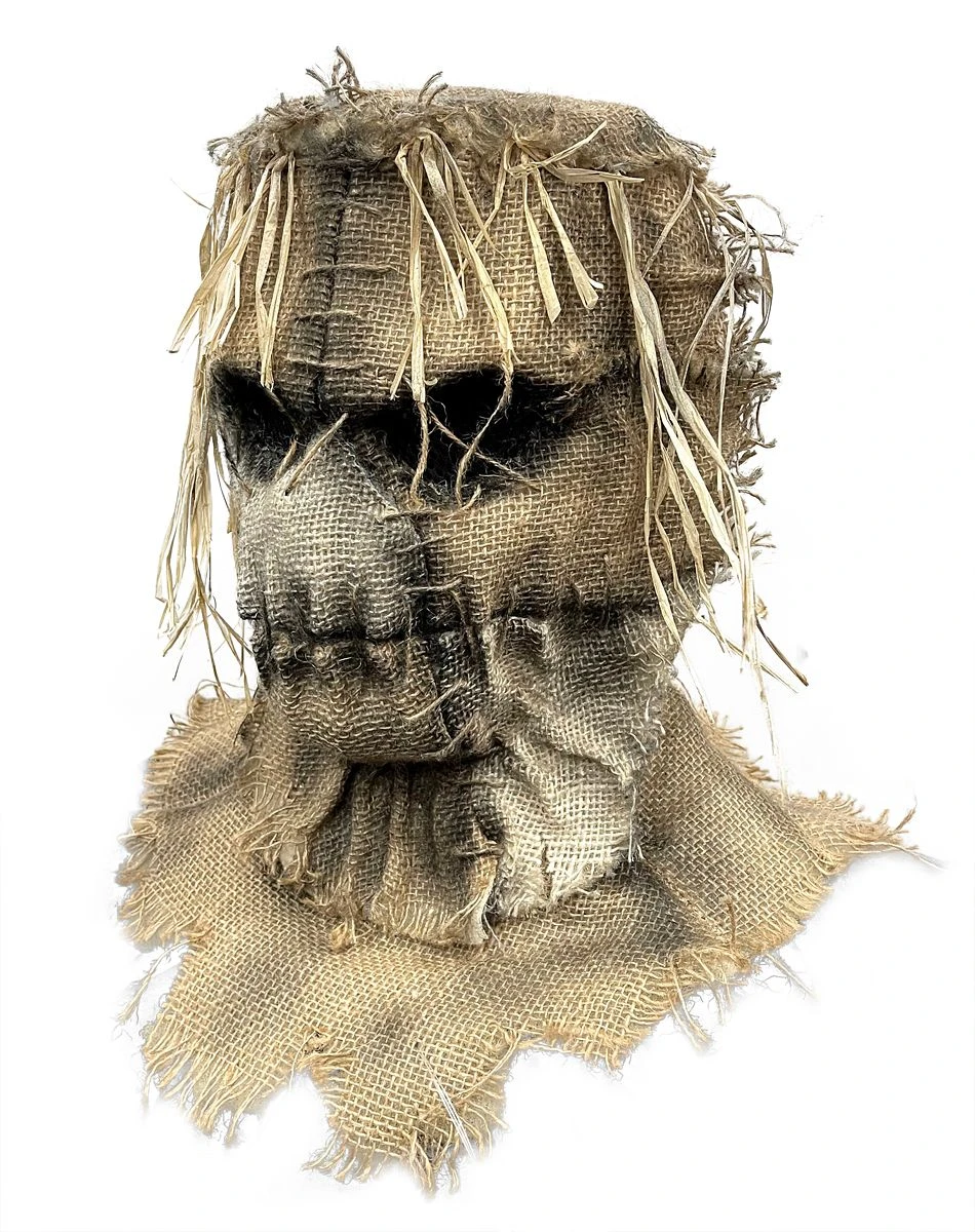 Spirit Halloween Scarecrow Burlap Full Mask 4 Spirit Halloween Scarecrow Burlap Full Mask - Image 2