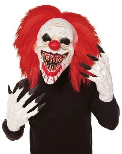 Spirit Halloween Crouchy the Clown Mask with Hands
