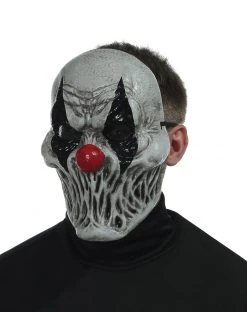Spirit Halloween Silent Clown Half Mask 5 Spirit Halloween Silent Clown Half Mask -MELONHALLOW Sales 01548346 b
