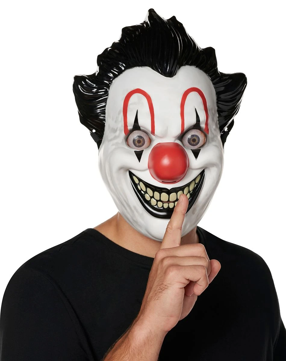 Spirit Halloween Wild Eyes Clown Half Mask 4 Spirit Halloween Wild Eyes Clown Half Mask - Image 2