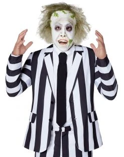 Spirit Halloween Beetlejuice Half Mask 8 Spirit Halloween Beetlejuice Half Mask -MELONHALLOW Sales 01548593 c