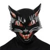 Spirit Halloween Vintage Grinning Black Cat Half Mask 2 Spirit Halloween Vintage Grinning Black Cat Half Mask -MELONHALLOW Sales 01549302 a