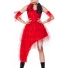 Spirit Halloween Adult Harley Quinn Red Dress - The Suicide Squad -MELONHALLOW Sales 01549518 a