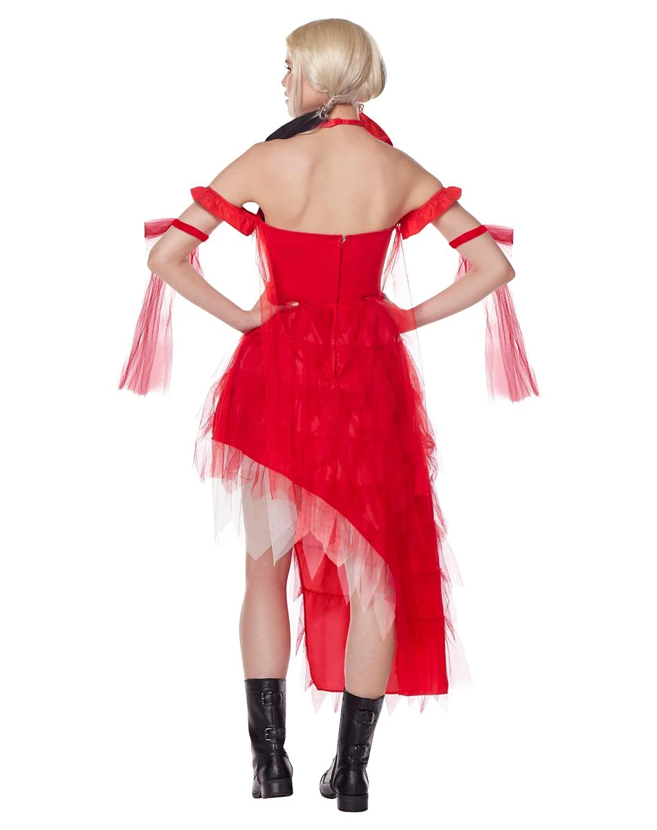 Spirit Halloween Adult Harley Quinn Red Dress - The Suicide Squad 4 Spirit Halloween Adult Harley Quinn Red Dress - The Suicide Squad - Image 2