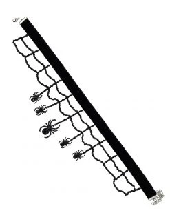 Spirit Halloween Witch Spider Web Choker Necklace