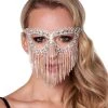 Spirit Halloween Fringe Diamond Eye Mask