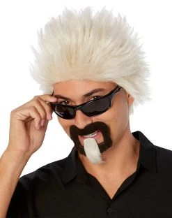 Spirit Halloween Bleached Spikes Wig With Goatee