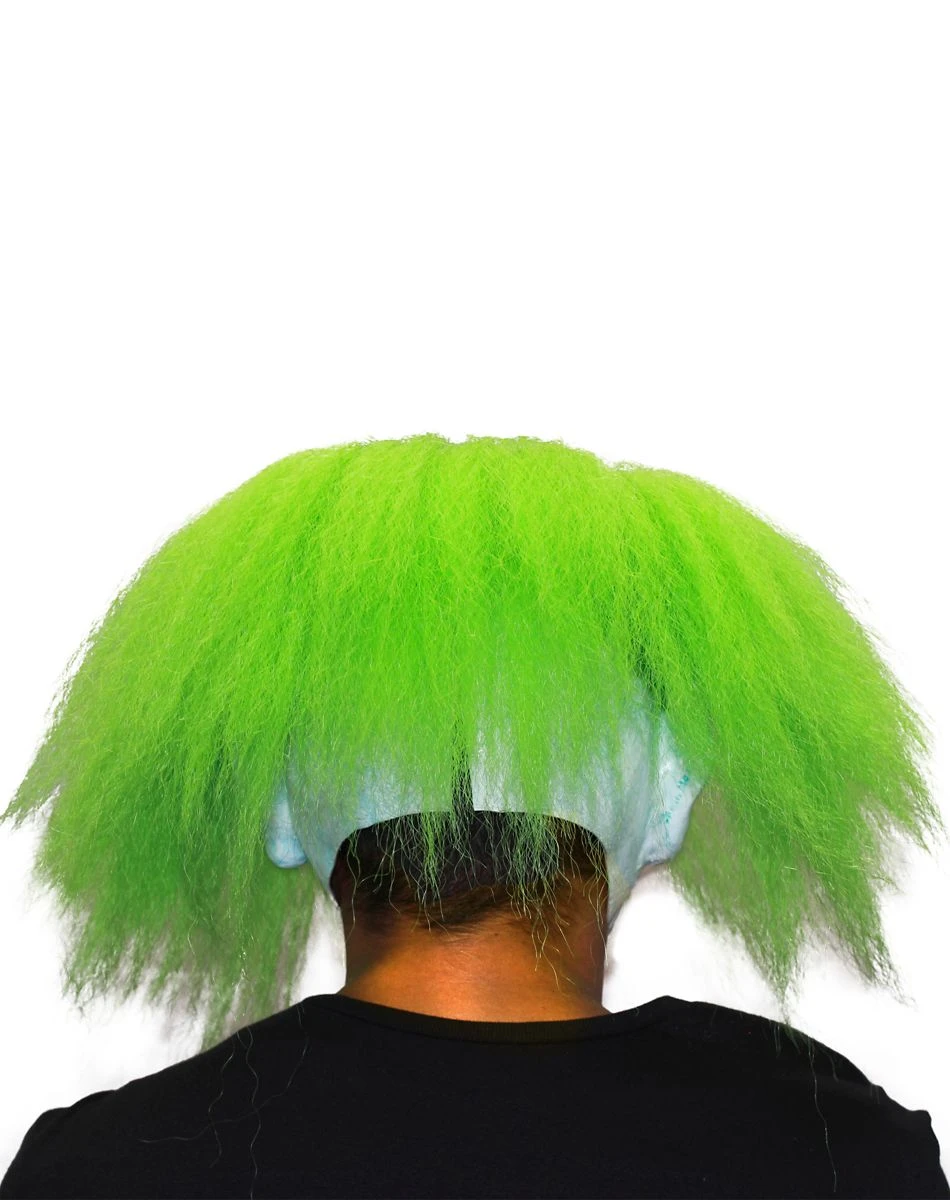 Spirit Halloween Neon Green Hair Clown Full Mask 5 Spirit Halloween Neon Green Hair Clown Full Mask - Image 3
