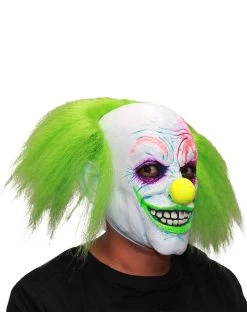 Spirit Halloween Neon Green Hair Clown Full Mask 9 Spirit Halloween Neon Green Hair Clown Full Mask -MELONHALLOW Sales 01551944 d