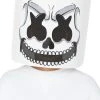 Spirit Halloween Kids Skeleton Marshmello Half Mask -MELONHALLOW Sales 01553809 a