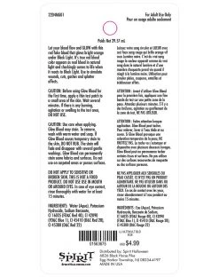 Spirit Halloween Glow Blood Kit 5 Spirit Halloween Glow Blood Kit -MELONHALLOW Sales 01563675 b