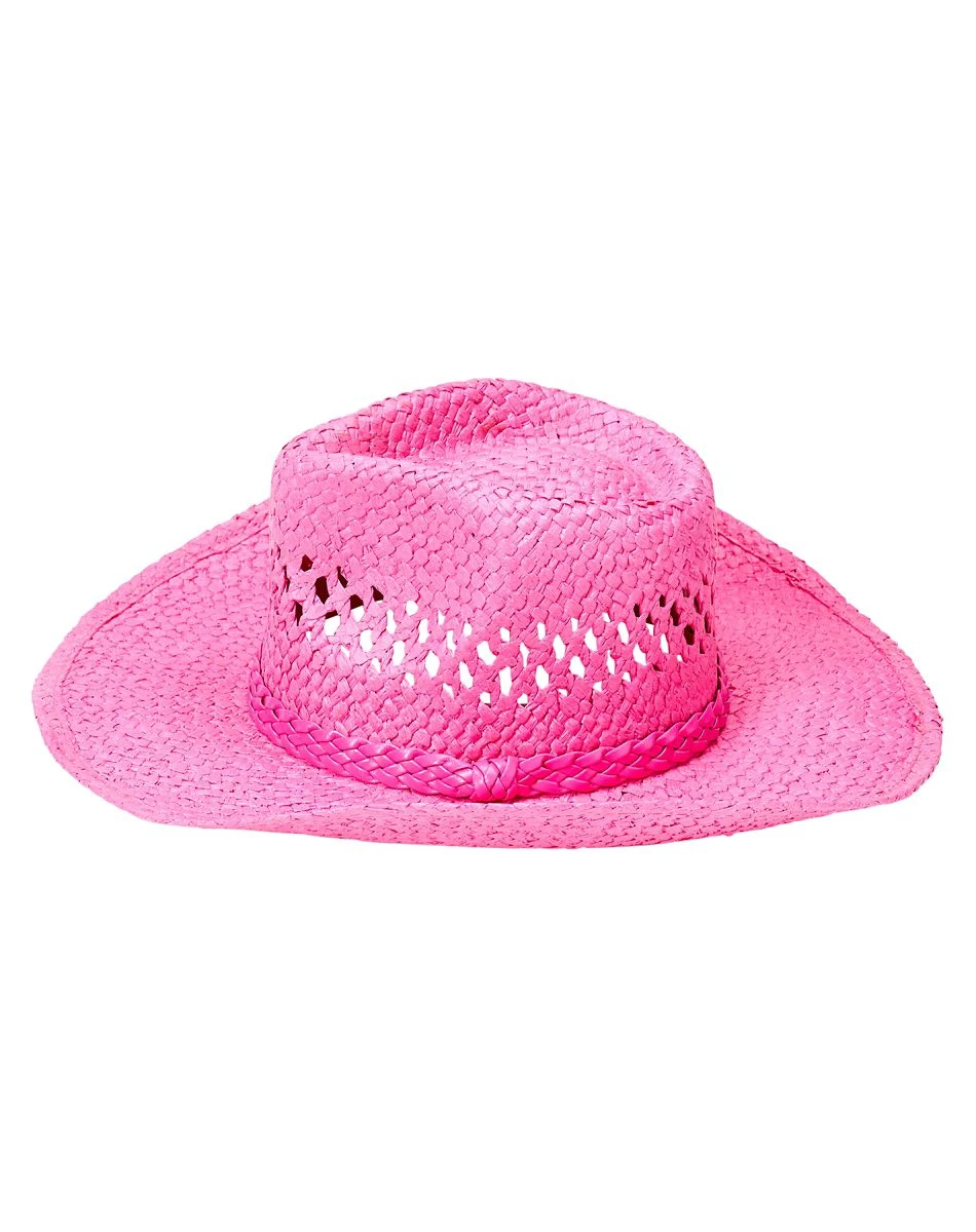 Spirit Halloween Pink Straw Cowboy Hat 6 Spirit Halloween Pink Straw Cowboy Hat - Image 4
