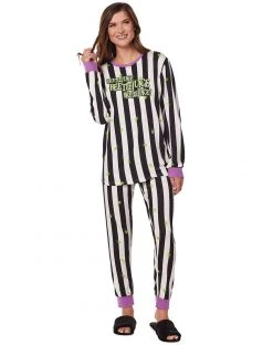 Spirit Halloween Beetlejuice Pajama Set -MELONHALLOW Sales 01578285 c